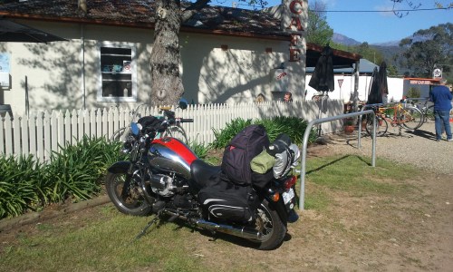 Breakfast at the Rail Trail Cafe, Porepunkah.