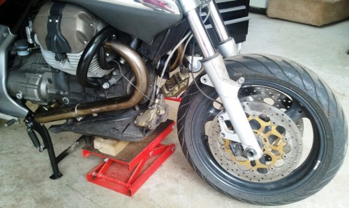 Taking the front end apart.